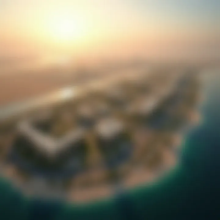 Aerial view of the Dubai South development area