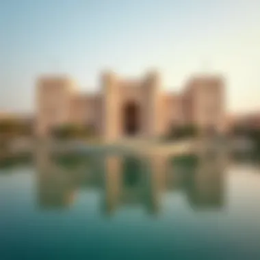 The picturesque Qasr Al Hosn reflecting the city's heritage