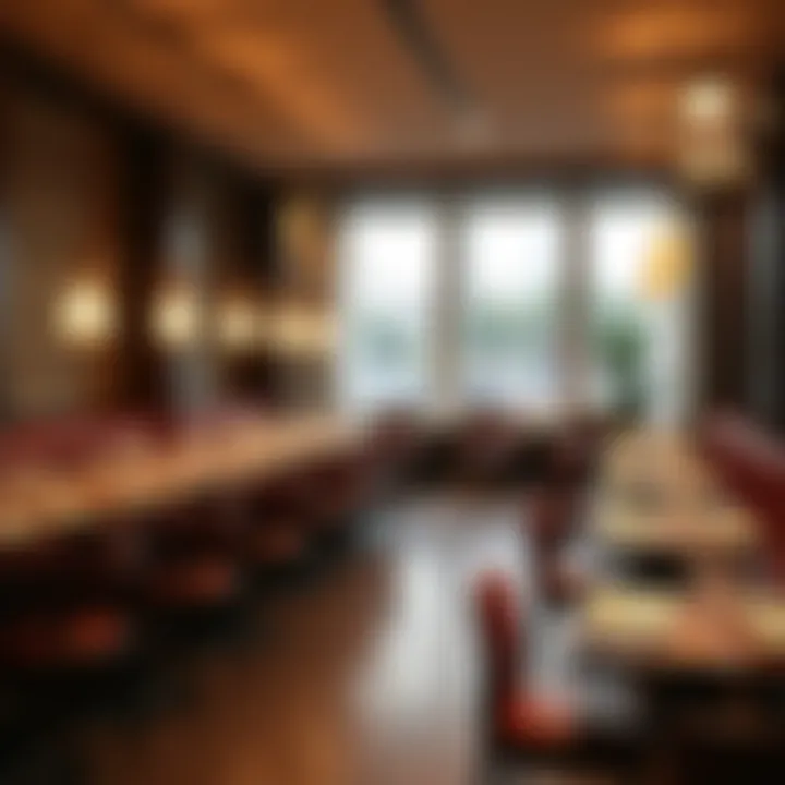 Elegant dining area at a City Walk hotel