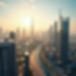 A panoramic view of Dubai's skyline showcasing modern architecture