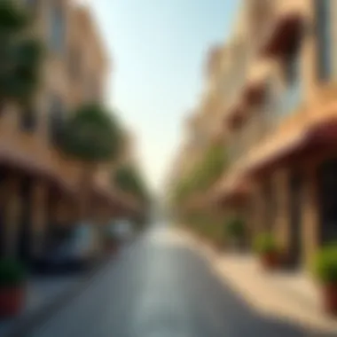 Vibrant Neighborhood in Deira Vibrant neighborhood scene in Deira