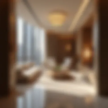 Luxurious interior of a Burj Khalifa flat