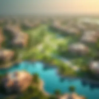 Emirates Hills Map Map of Emirates Hills highlighting key areas and community features.